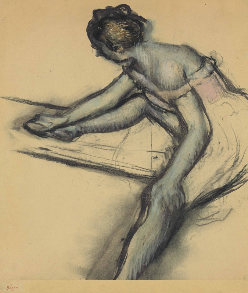 Danseuse assise de profil by Edgar Degas
