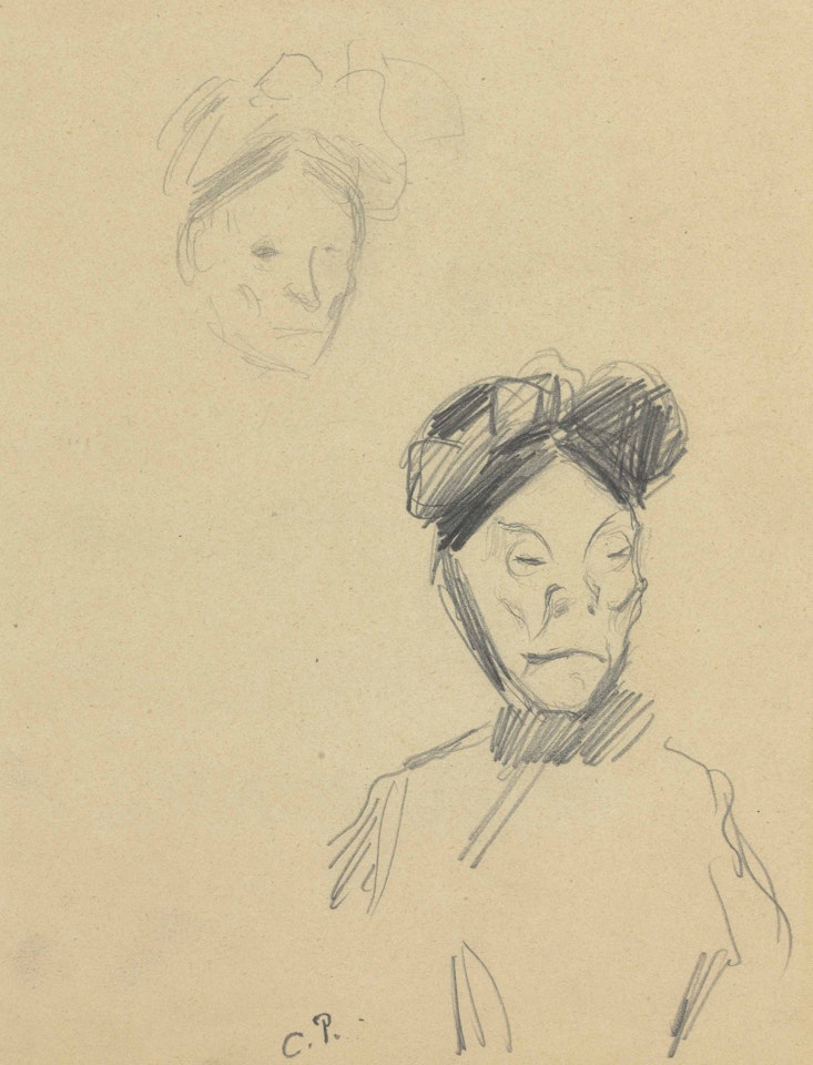 Etudes de vieille femme by Camille Pissarro