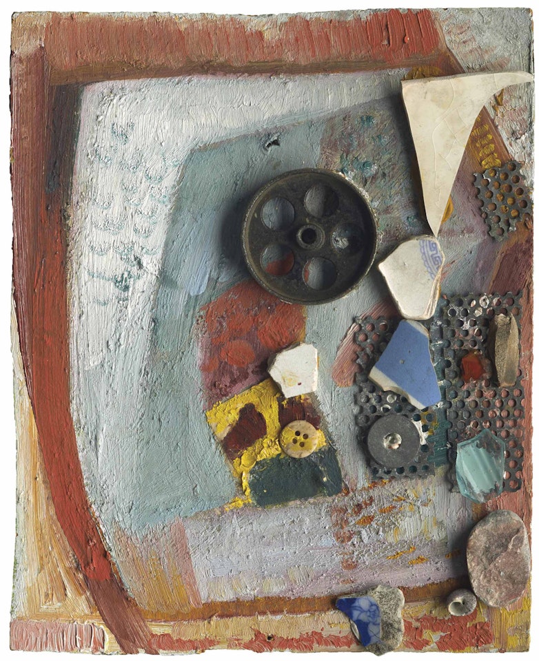 Ohne titel (Merzbild mit Porzellanscherben) by Kurt Schwitters