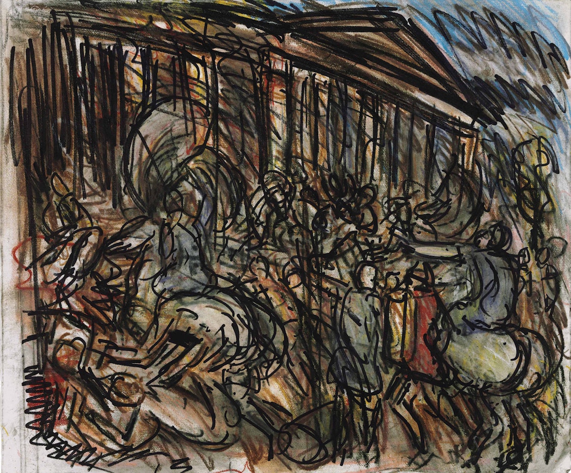 From Poussin: The Destruction and the Sack of the Temple of Jerusalem by Leon Kossoff