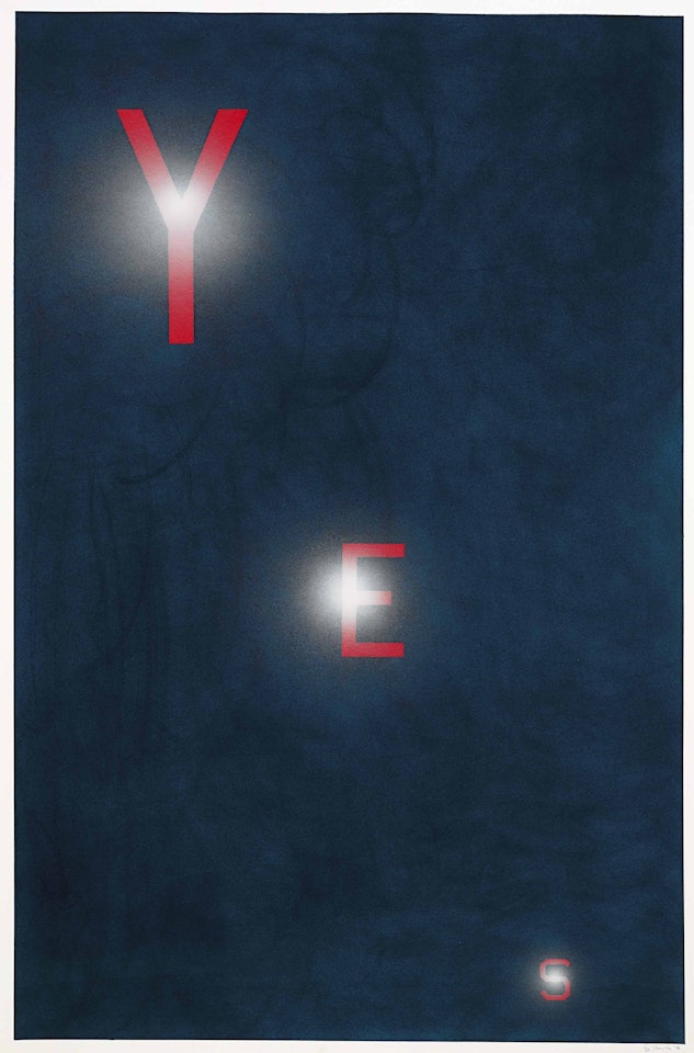 Yes by Ed Ruscha