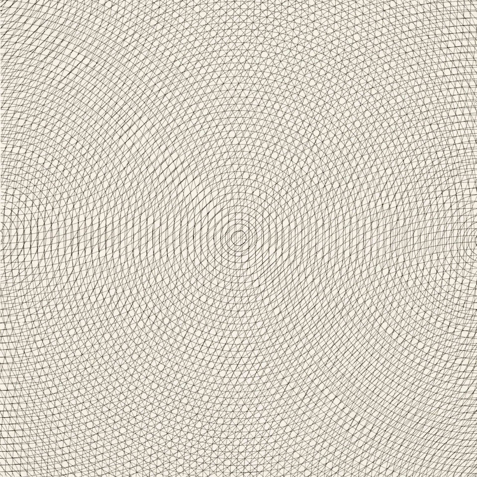 Circles, Arcs from Opposite Corners and Opposite Sides by Sol LeWitt