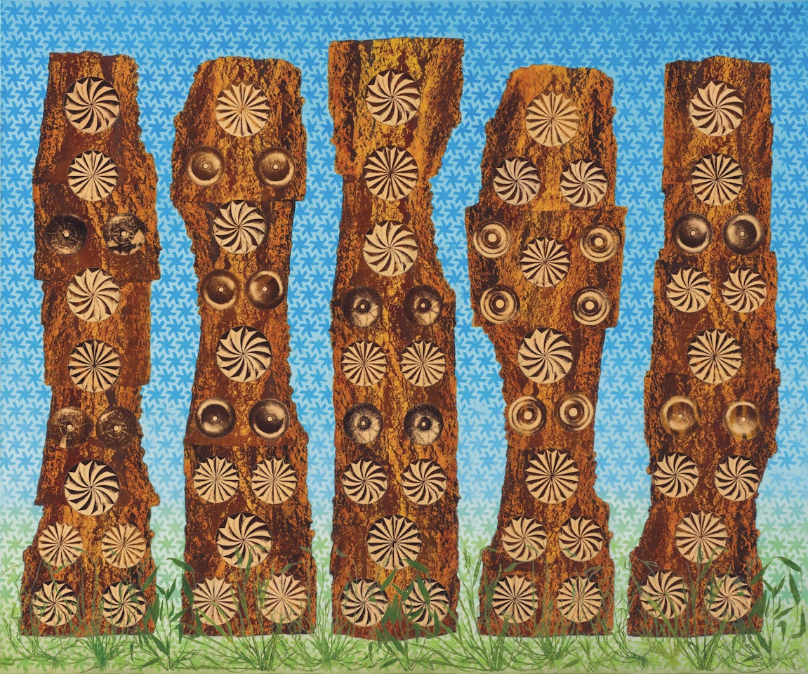 Dryadic Figures by Philip Taaffe