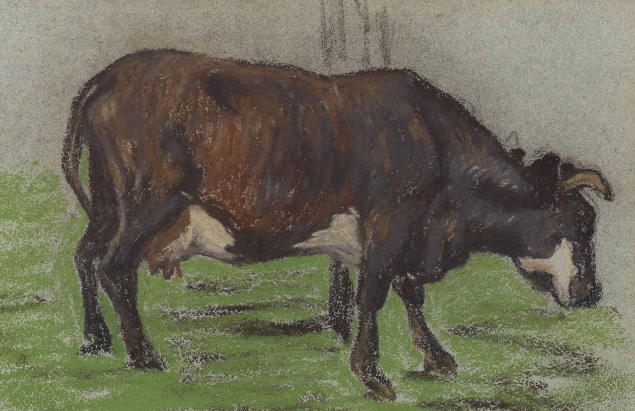 Vache à la pâture by Claude Monet