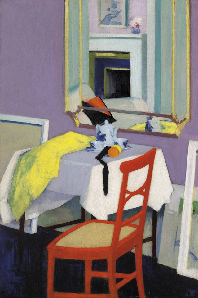 Interior (The Red Chair) by Francis Campbell Boileau Cadell