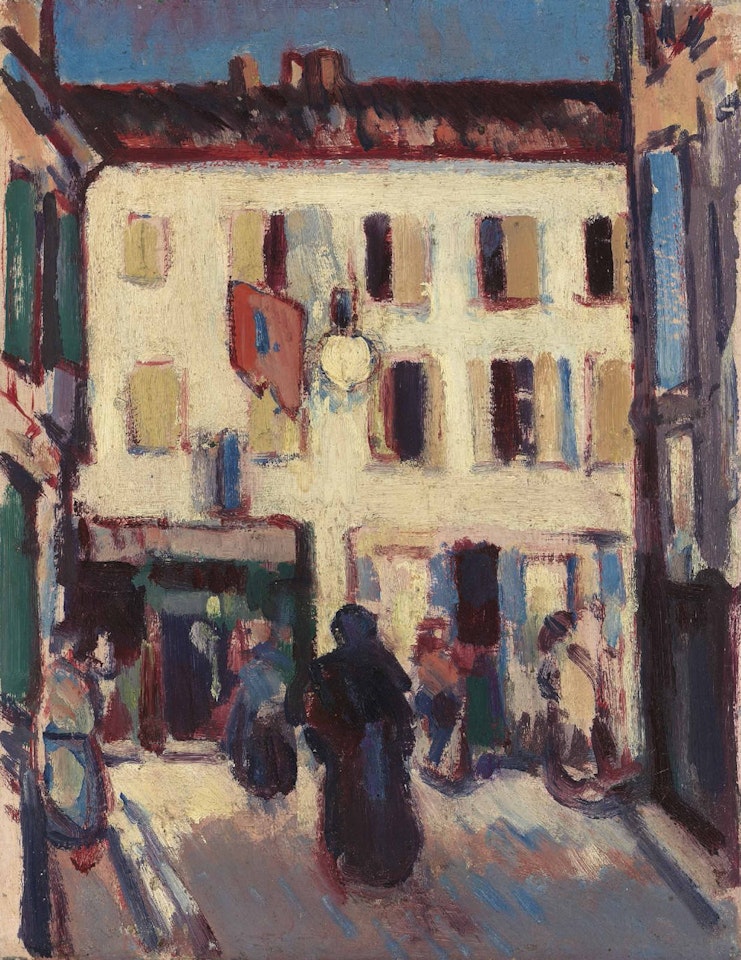 Street in Cassis, France by John Duncan Fergusson