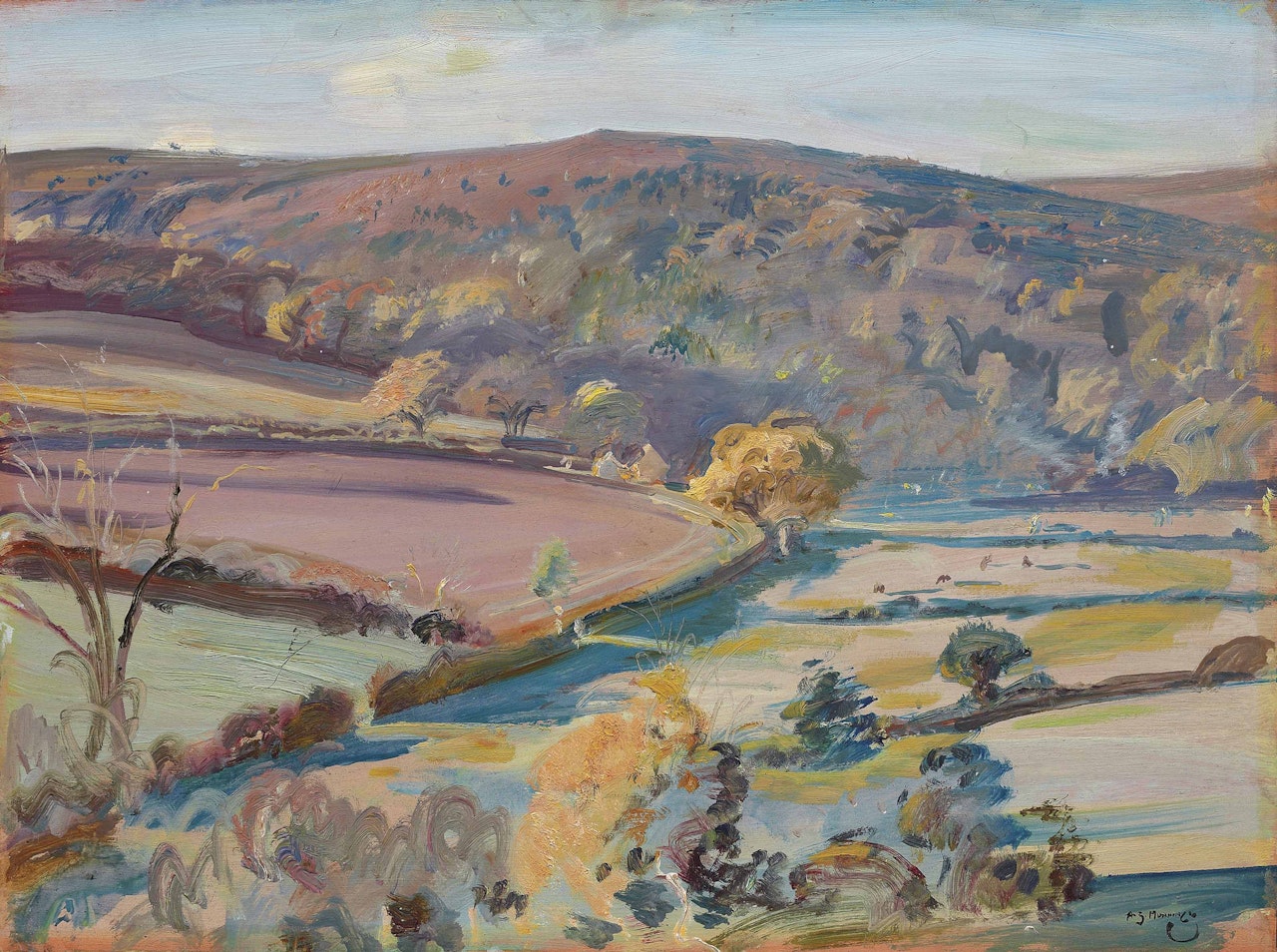 September afternoon, Exmoor by Alfred James Munnings