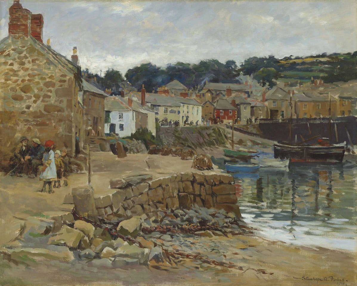 Mousehole, near Newlyn by Stanhope Alexander Forbes