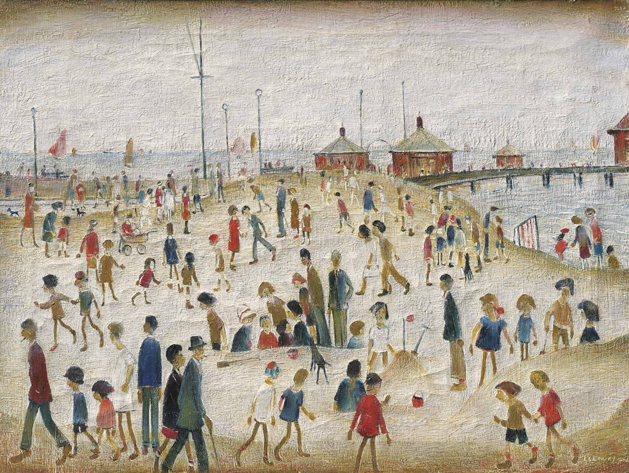 Lytham Pier by Laurence Stephen Lowry