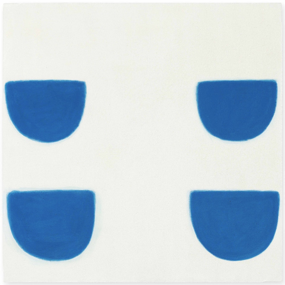Four Forms, Blue on White by William Scott