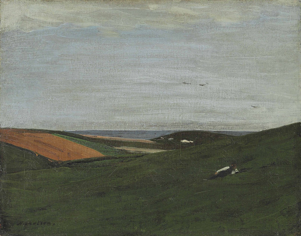On the Downs, Rottingdean by William Nicholson