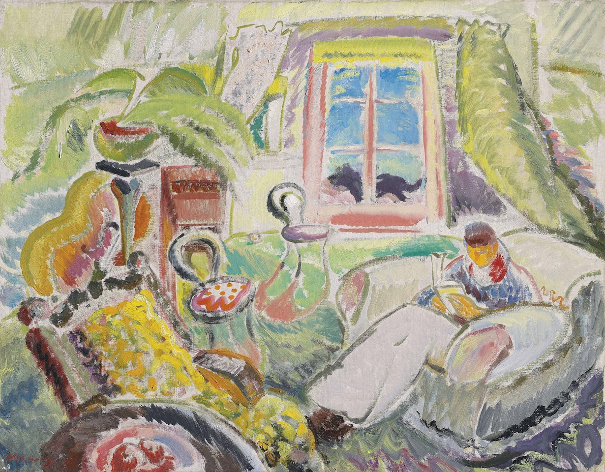 Interior at Ladye Grove, Shropshire by Ivon Hitchens