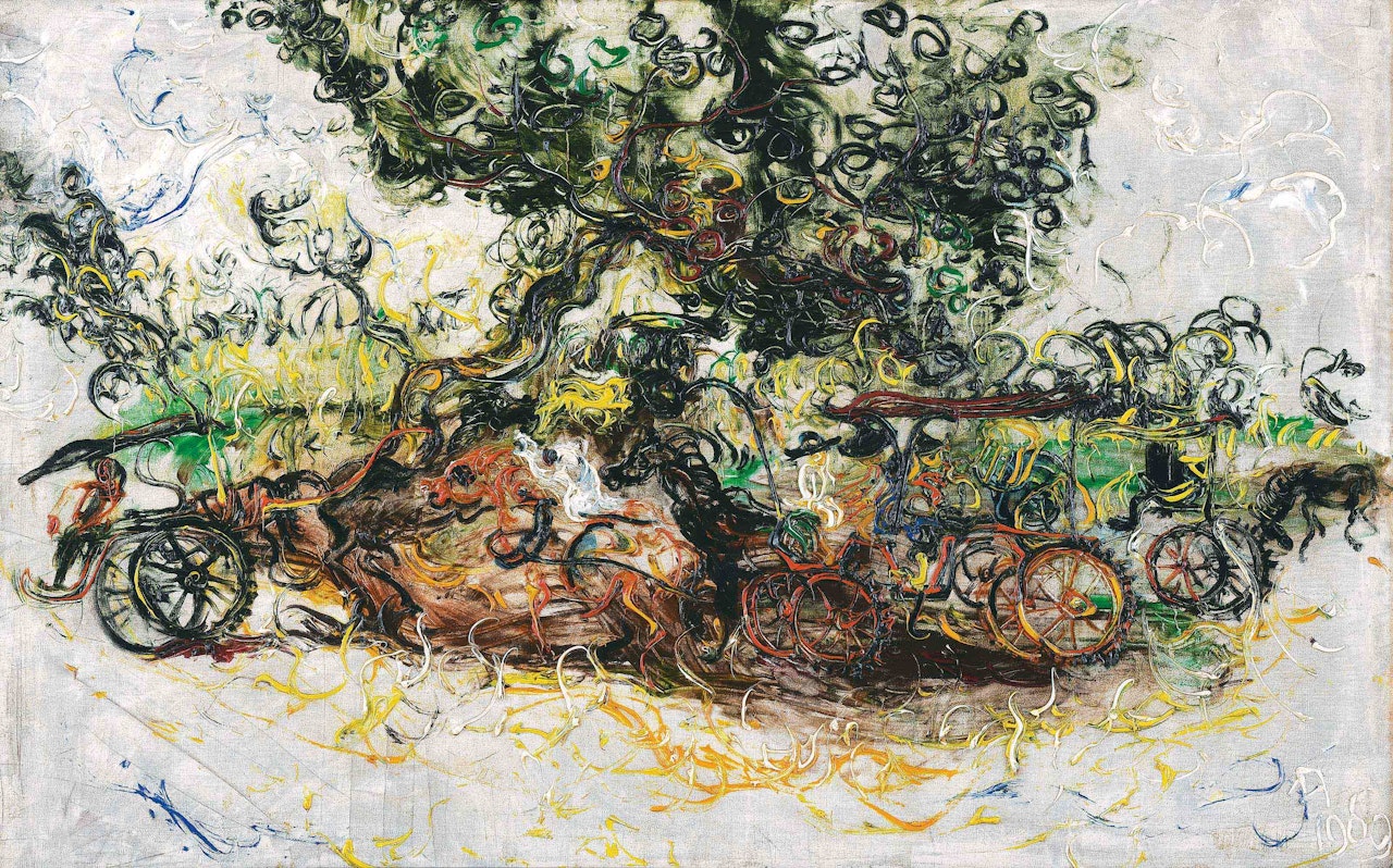 Andong (Horse Cart) by Affandi