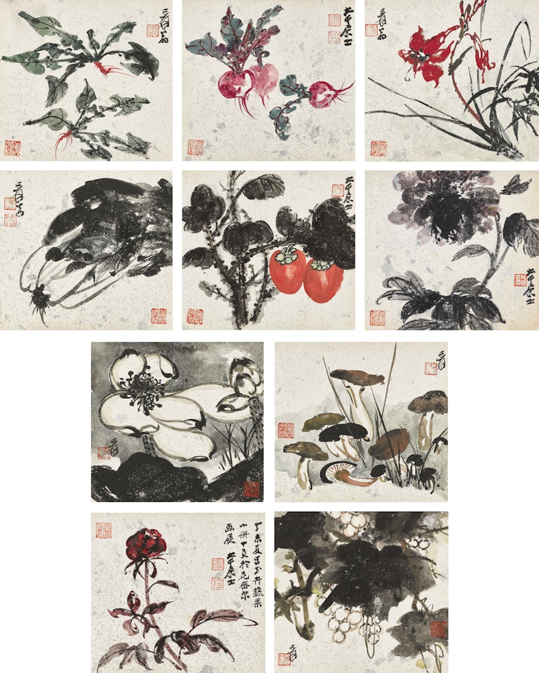Flower and Vegetables by Zhang Daqian