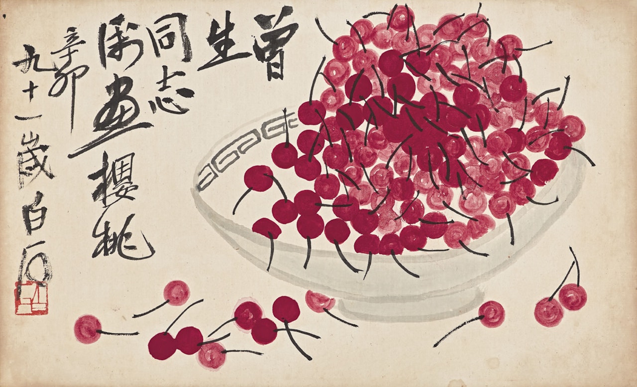 Cherries by Qi Baishi
