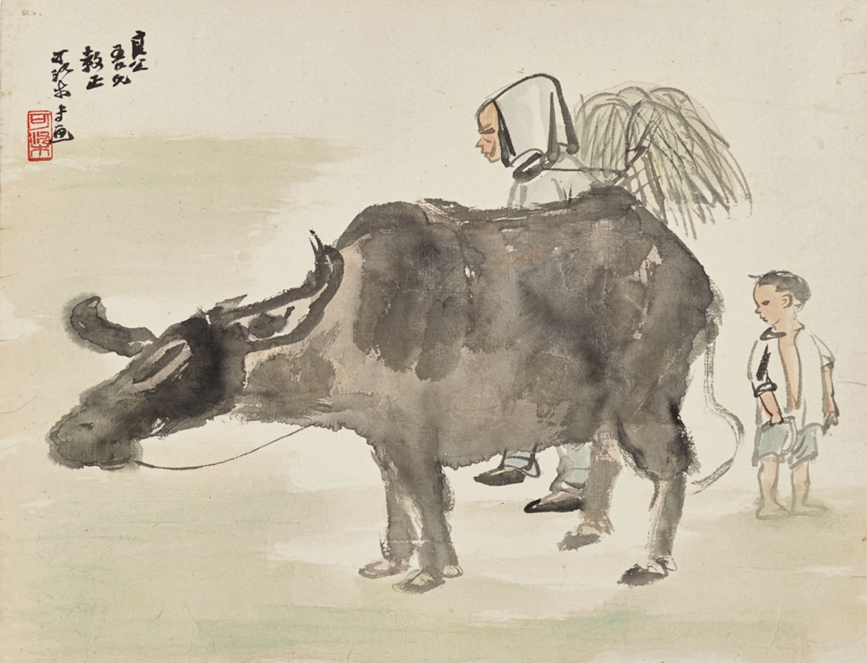 Herding by Li Keran