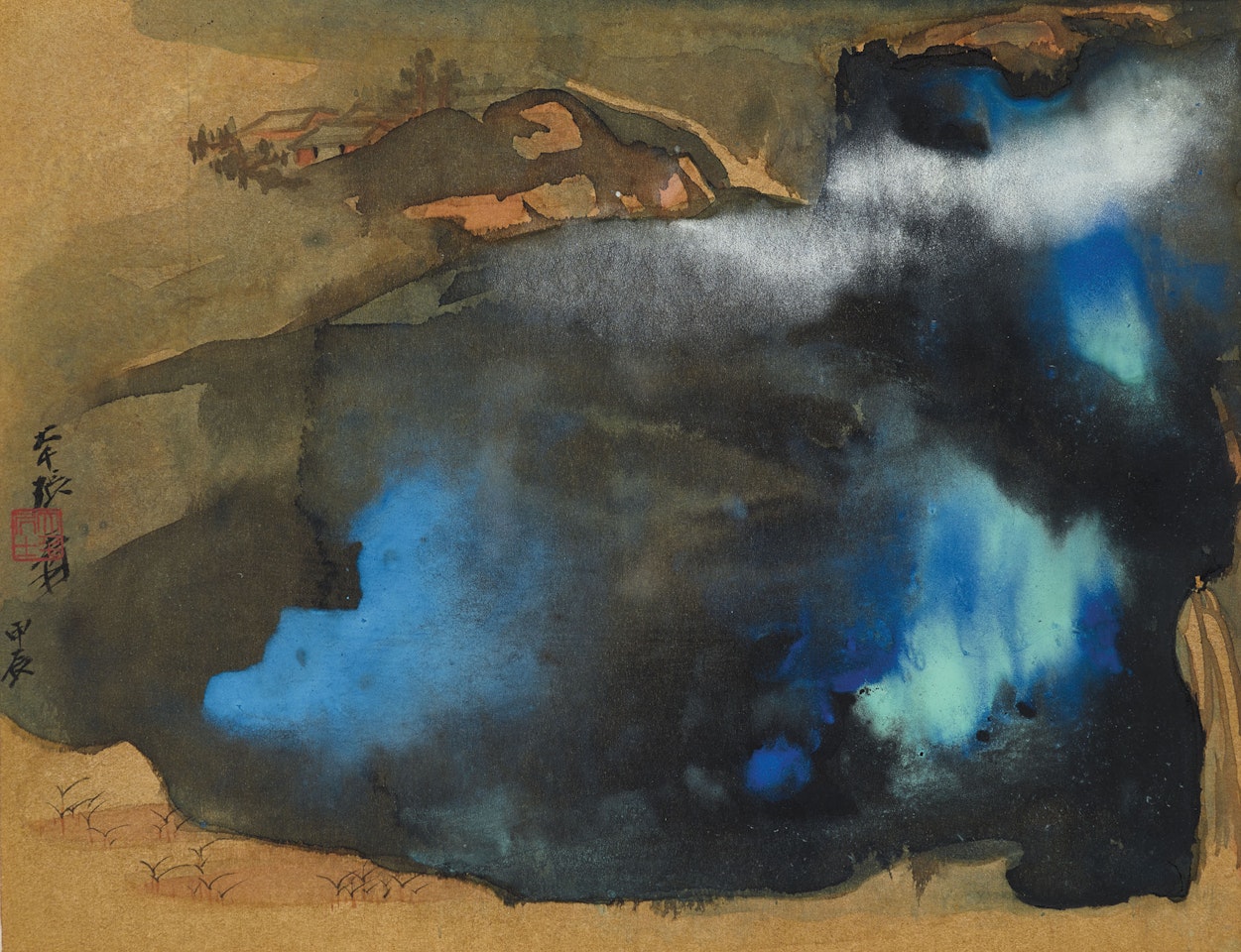 Splashed-Colour Landscape by Zhang Daqian