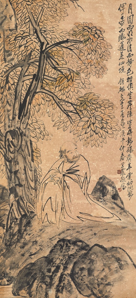 Buddha under Bodhi Tree by Wang Zhen