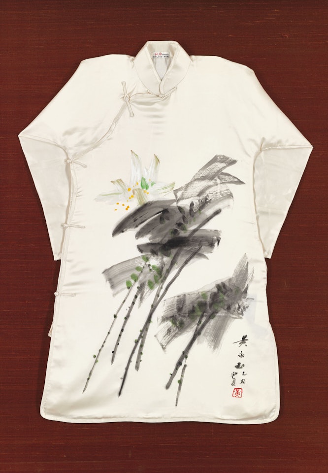 Qipao-Green Lotus by Huang Yongyu