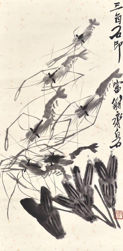 Shrimp and Sagittaria by Qi Baishi