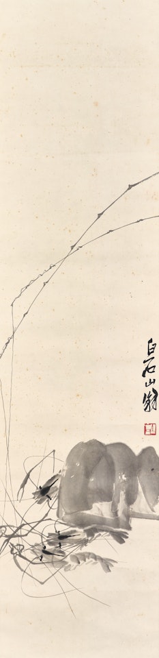 Fishing Shrimp by Qi Baishi