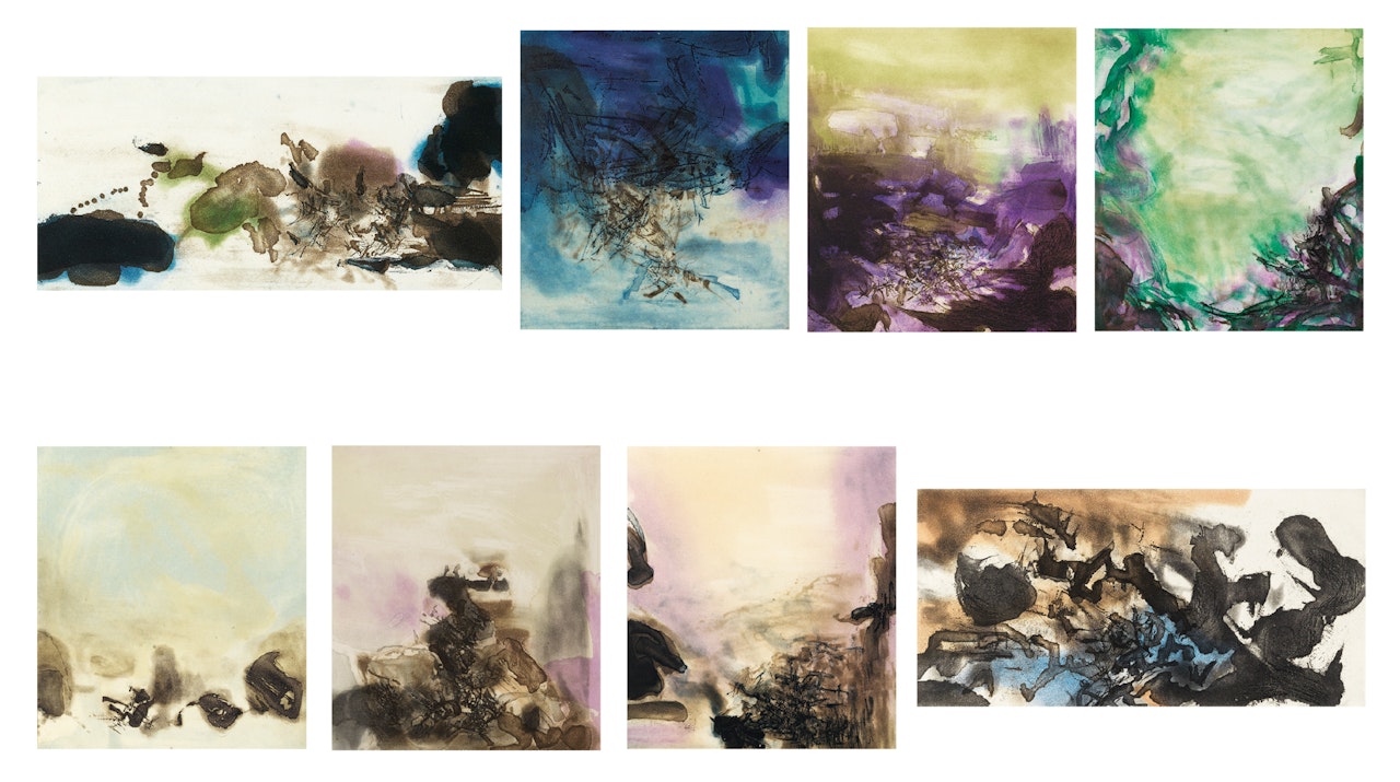 L'étang (The Pond) by Zao Wou-Ki