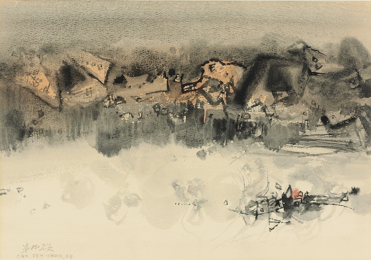 Composition No. 206 by Chu Teh-Chun