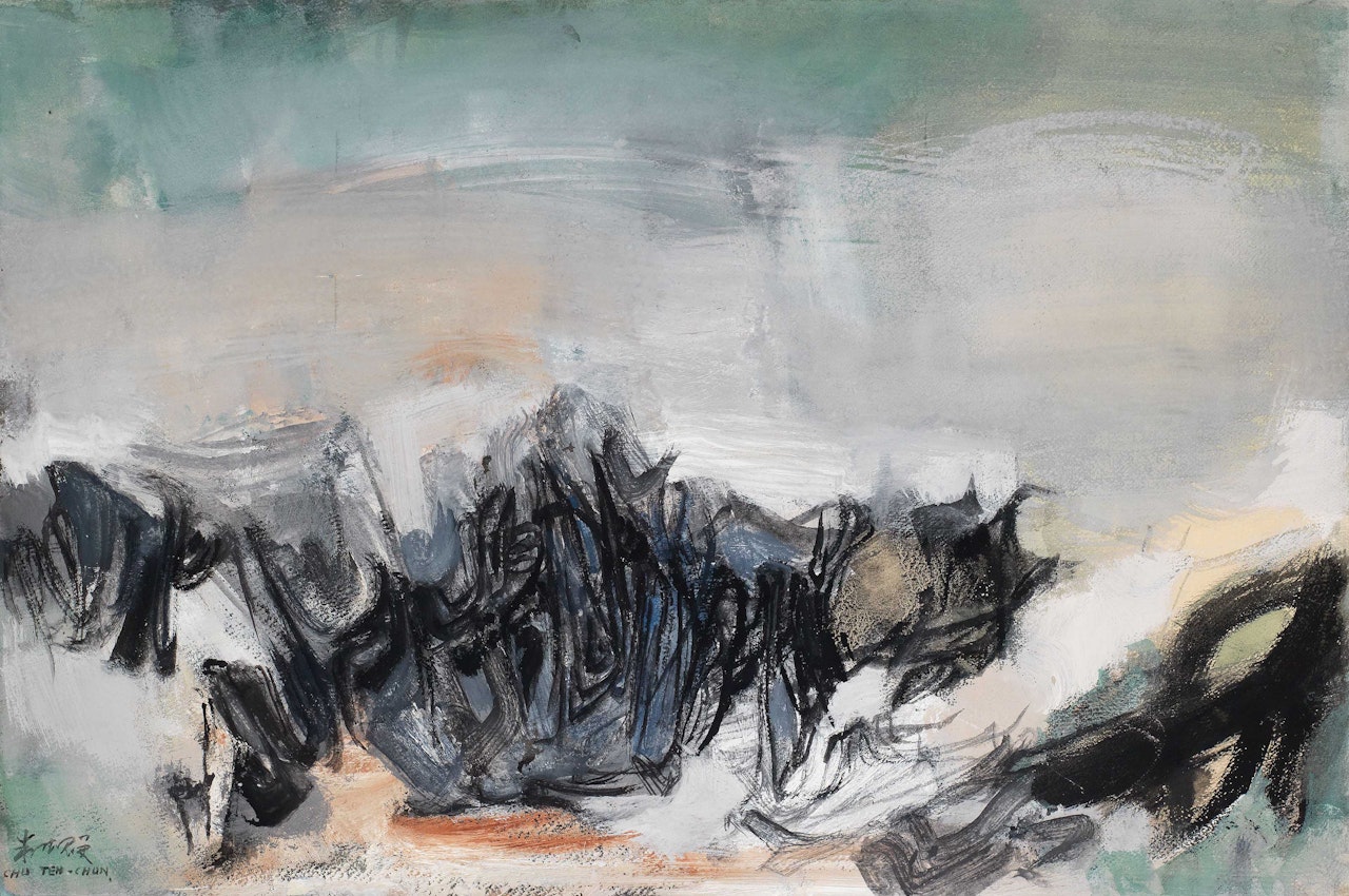 Composition No. 80 by Chu Teh-Chun