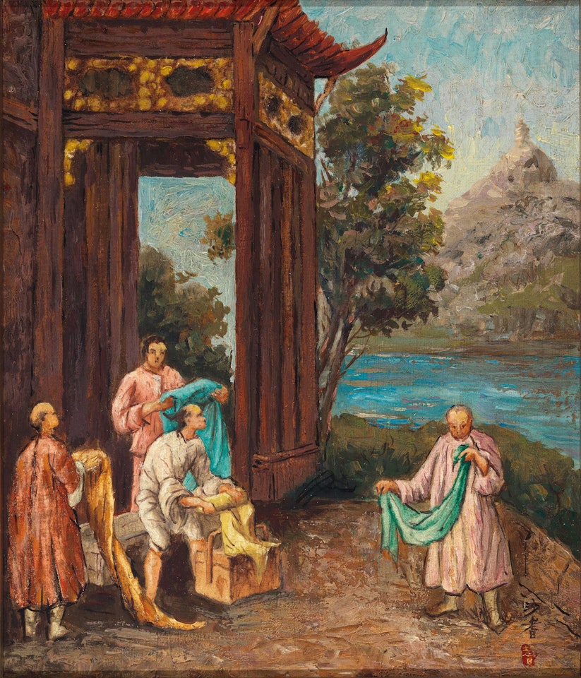 Chinese Silk Merchants by Sha Qi