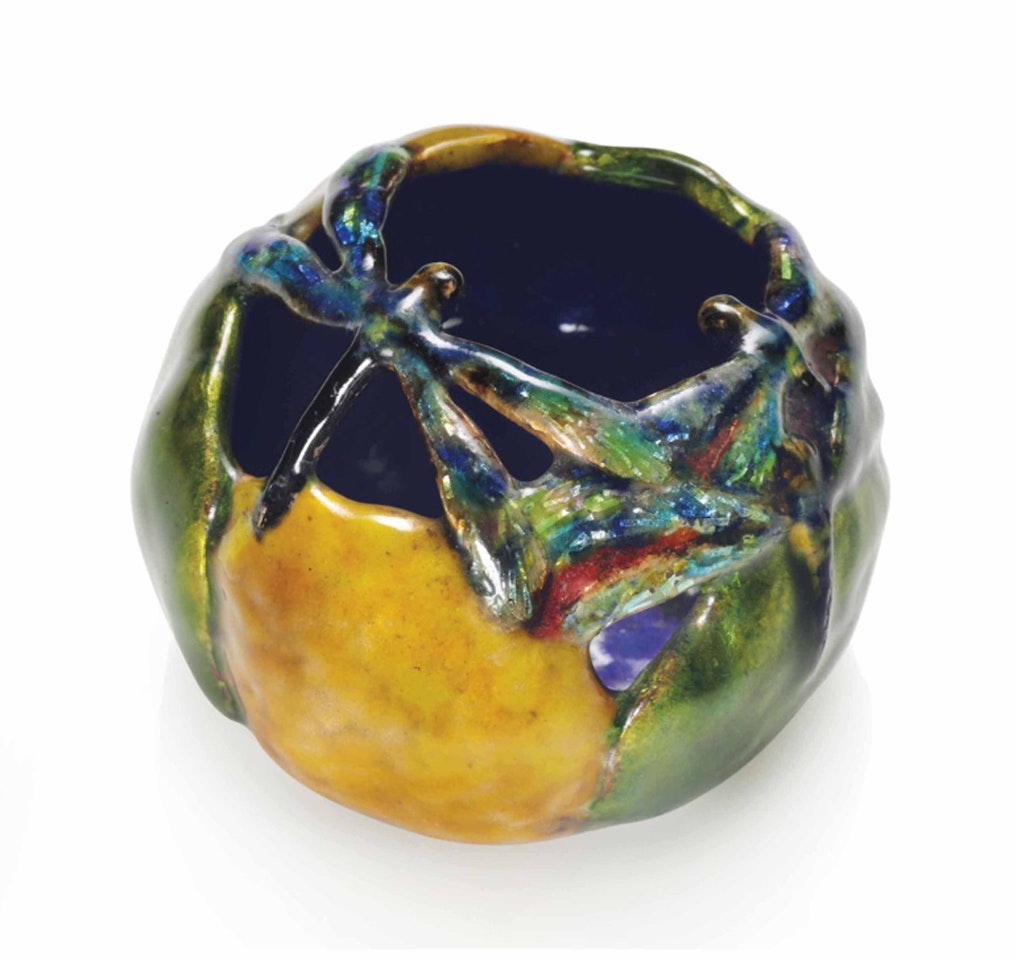 A 'DRAGONFLY' VASE by Tiffany Studios