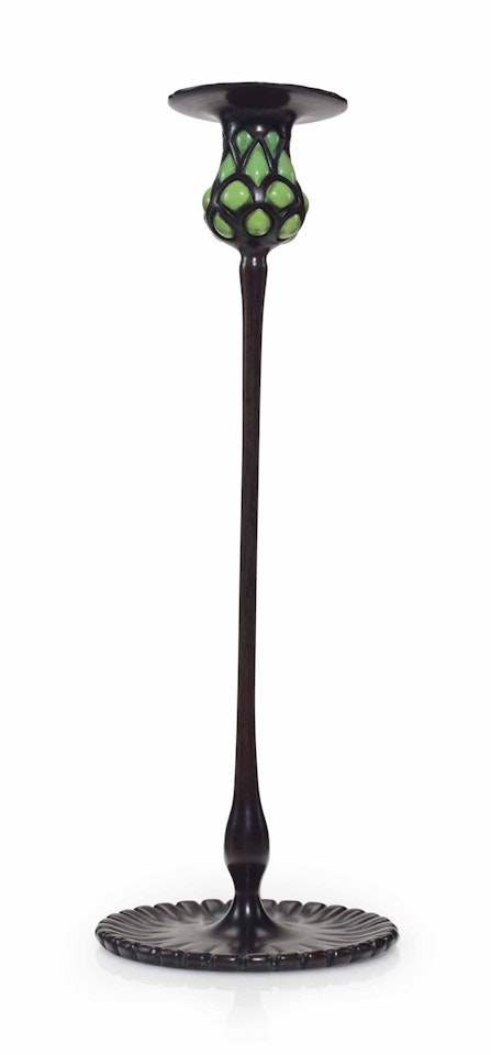 A CANDLESTICK by Tiffany Studios