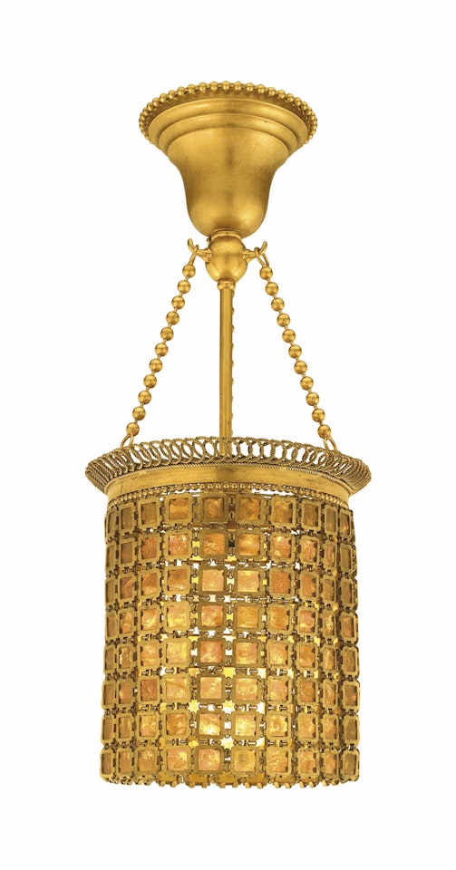 A 'PERSIAN CHAIN MAIL' CEILING LIGHT by Tiffany Studios