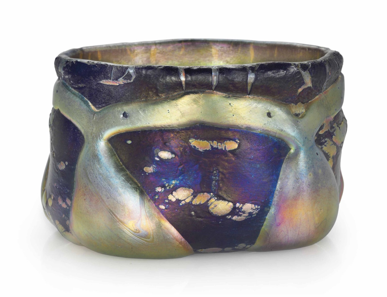 A LAVA VASE by Tiffany Studios