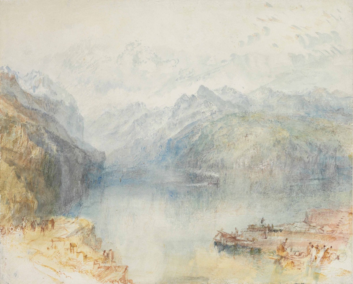 The Lake of Lucerne from Brunnen, with a Steamer by Joseph Mallord William Turner