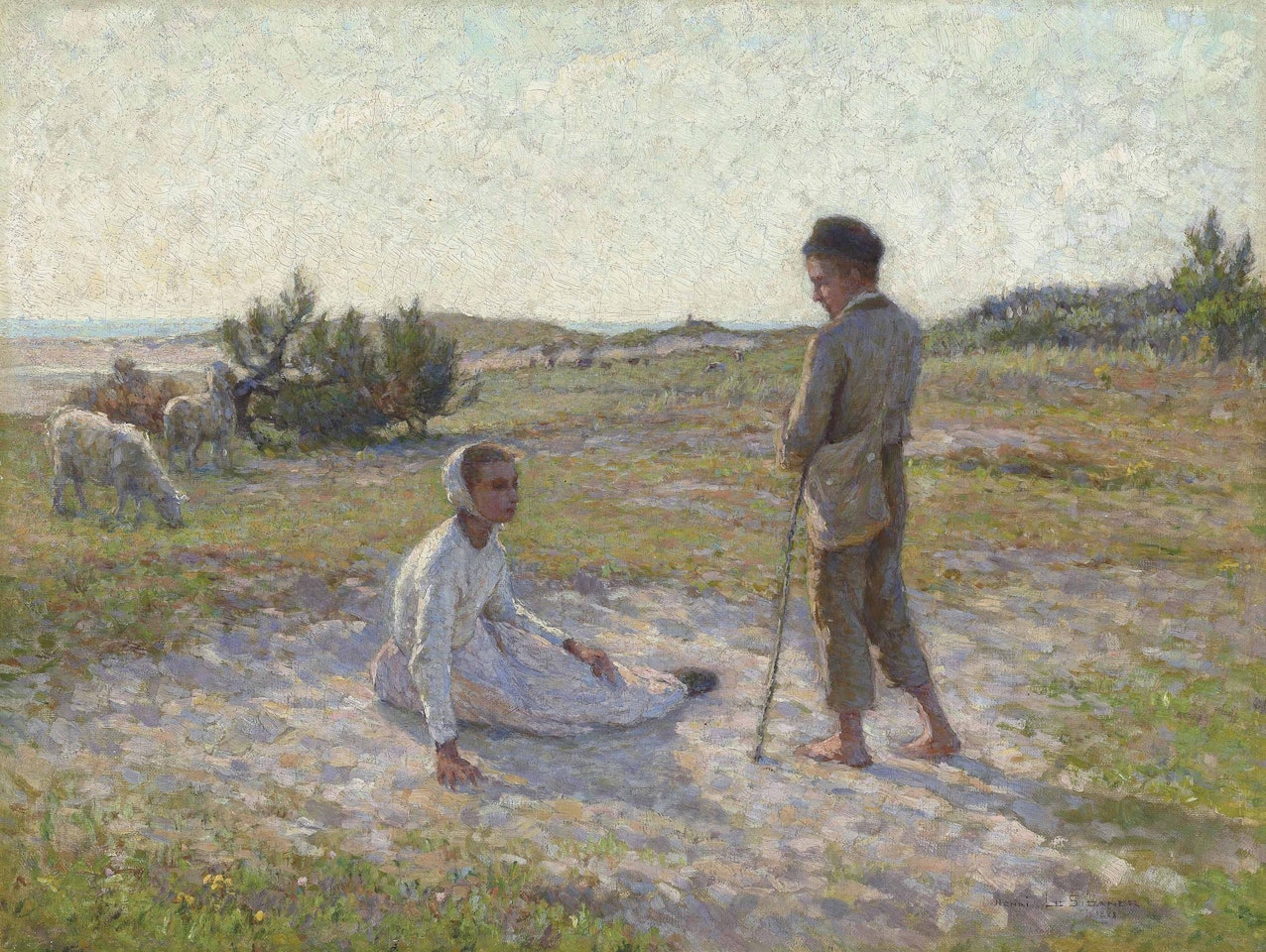 Sur les dunes, Etaples by Henri Le Sidaner