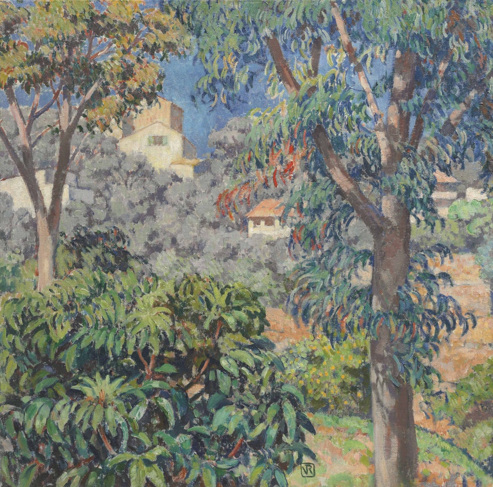 Villas vues à travers les eucalyptus, La Mortola by Theo van Rysselberghe