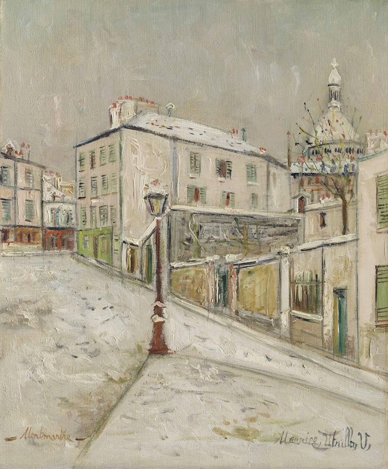 Place Jean-Baptiste Clément, Montmartre by Maurice Utrillo