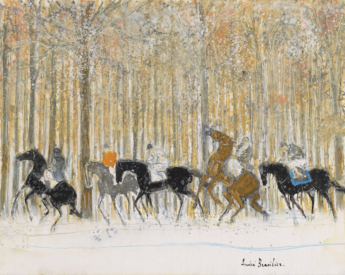 Les cavaliers de l'hiver by André Brasilier