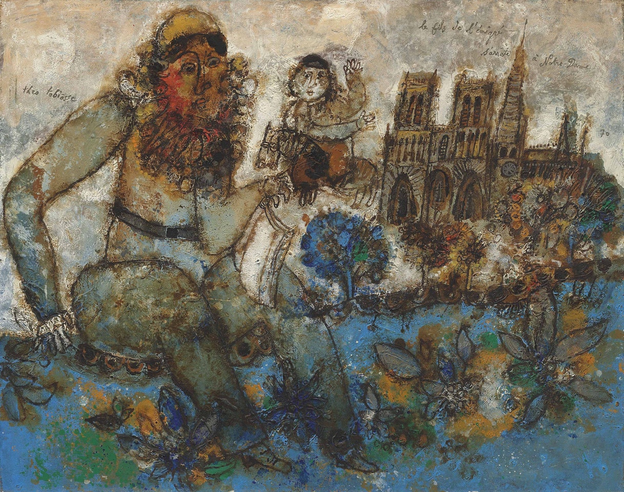 Le fils de l'emigré s'arrête à Notre-dame by Théo Tobiasse