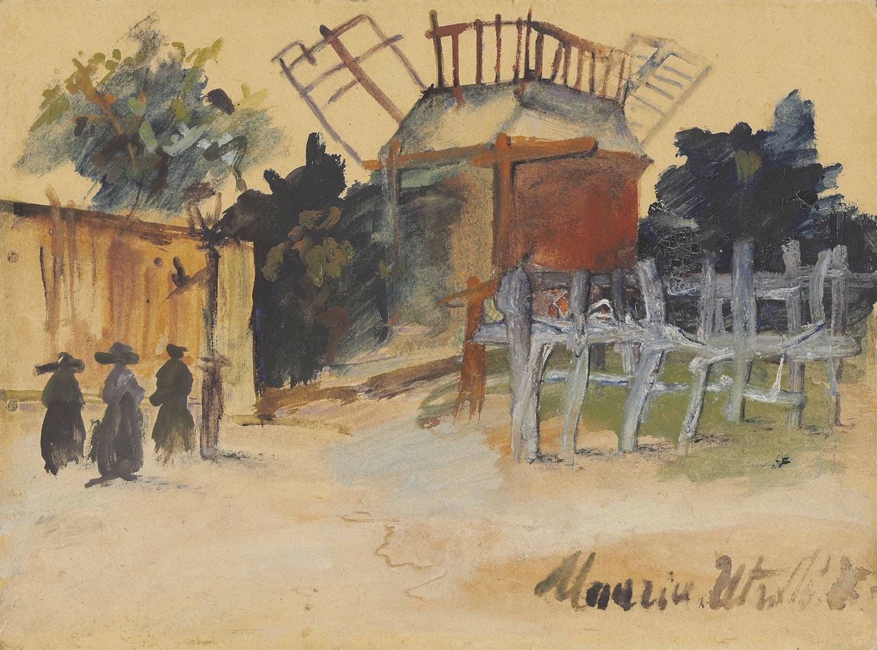 Montmartre, Moulin de la Galette by Maurice Utrillo