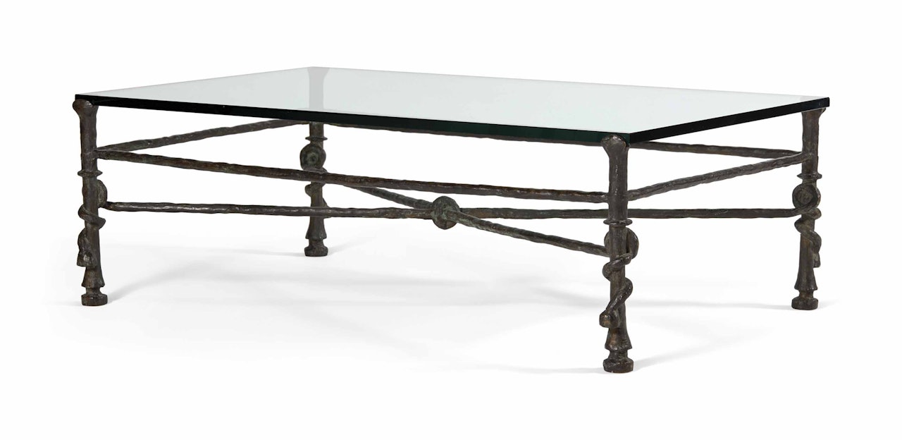 Grande table 'torsade' by Diego Giacometti