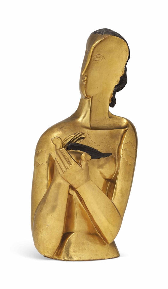 Jeune fille à la colombe by Ossip Zadkine