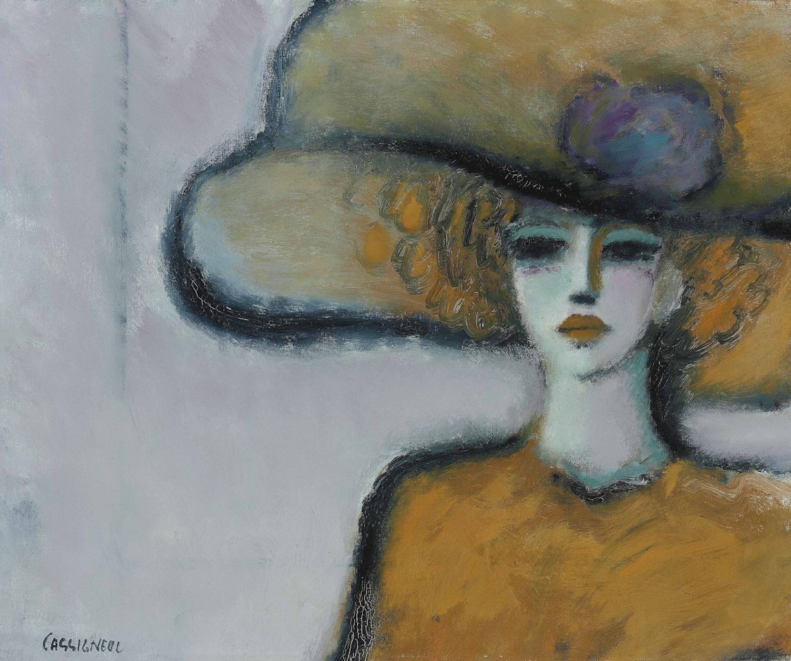Femme au chapeau by Jean-Pierre Cassigneul