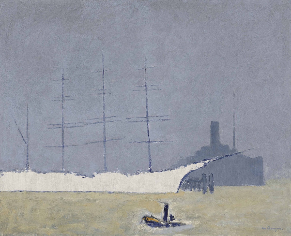 Rotterdam, le bâteau blanc by Kees van Dongen