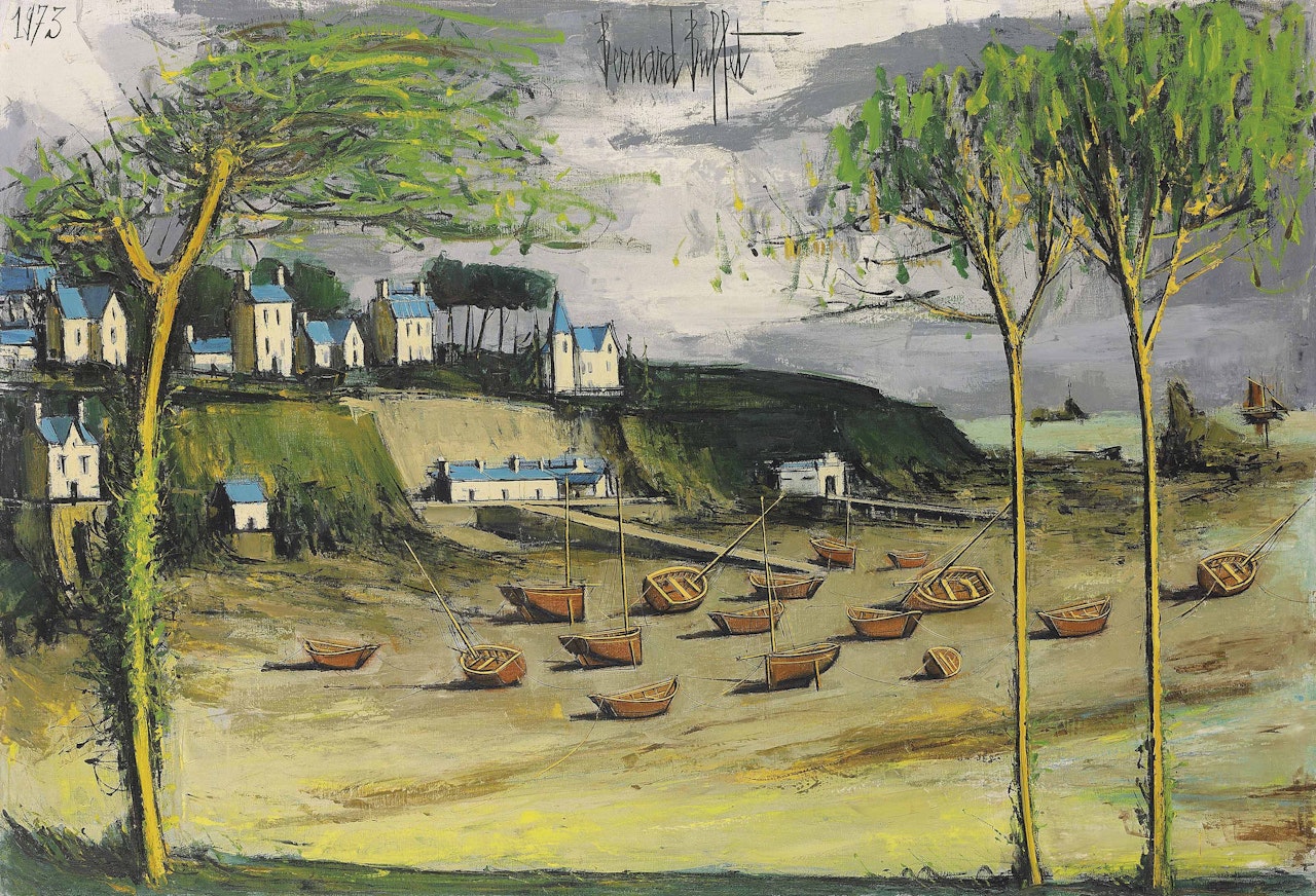 La pointe de L'isle, la cale marée basse by Bernard Buffet