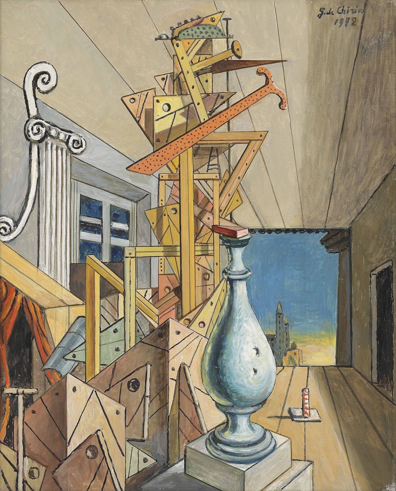 Interno metafisico a Manhattan by Giorgio de Chirico
