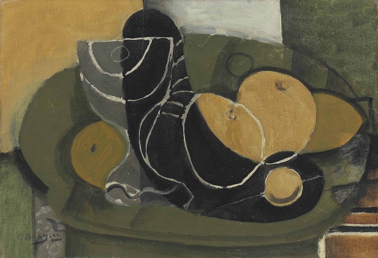 Verre et fruits by Georges Braque