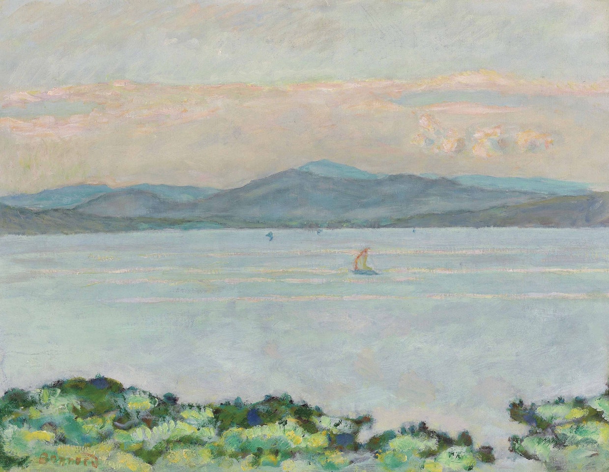 Le Golfe, entre la Napoule et Saint-Raphaël by Pierre Bonnard
