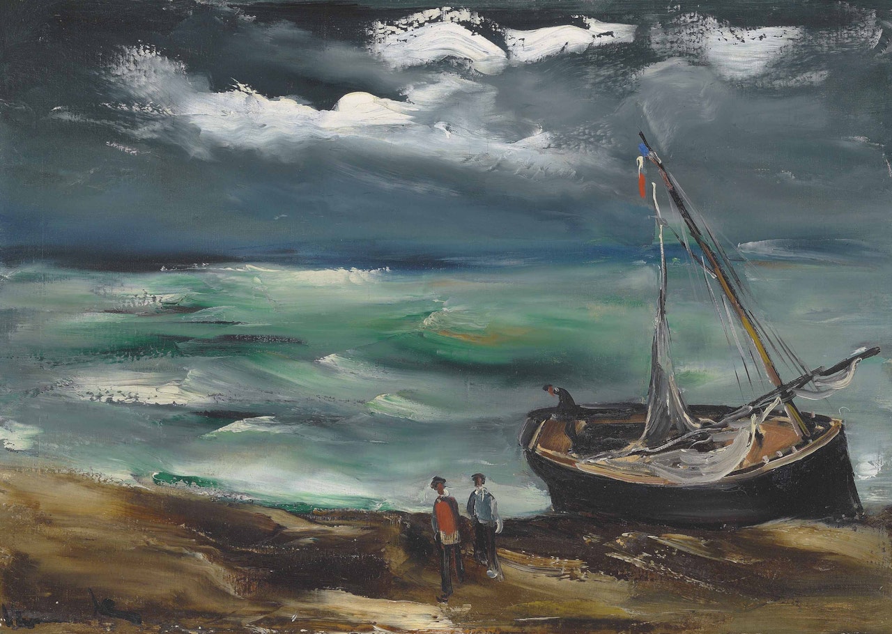 La barque de pêche by Maurice de Vlaminck