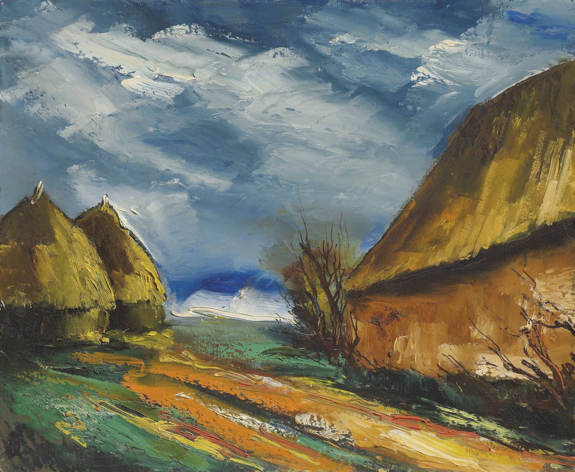 Les meules près de la chaumière by Maurice de Vlaminck